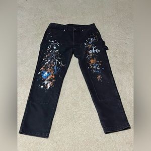 Custom painted carpenters pants